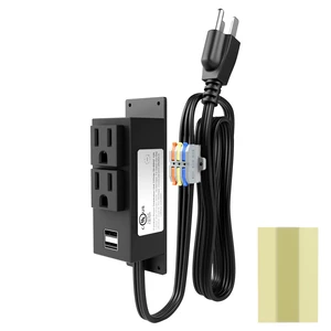 Gun Safe Power Outlet Kit with 2 AC Outlets and 2 USB Ports UL Listed Interior-Mount Power Strip with 6.9 ft Removable Cables and Quick Connector for Gun Cabinets and Safes Gun Safe Power Outlet Kit with 2 AC Outlets and 2 USB Ports UL Listed Interior-Mount Power Strip with 6.9 ft Removable Cables and Quick Connector for Gun Cabinets and Safes
