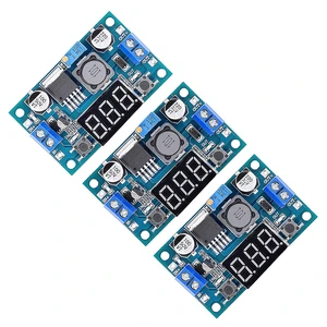 3 Pack LM2596 DC to DC Voltage Regulator 4-40V to 1.5-35V Buck Converter with LED Display 3 Pack LM2596 DC to DC Voltage Regulator 4-40V to 1.5-35V Buck Converter with LED Display