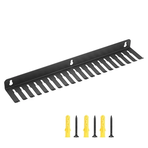 Wall Mountable Cable Hanger and Organizer with 19 Cables Slots Cable Rack with Slots Width from 5-9mm,Sturdy Cables Holder Black Cord Rack Organizer for Office Studio Desk Bench Workshop Wall Mountable Cable Hanger and Organizer with 19 Cables Slots Cable Rack with Slots Width from 5-9mm,Sturdy Cables Holder Black Cord Rack Organizer for Office Studio Desk Bench Workshop