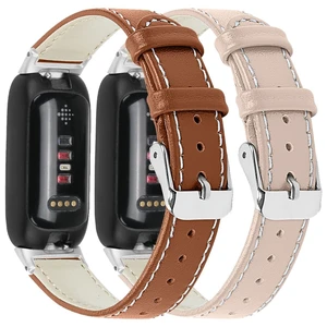 2PACK Leather Bands Compatible for Fitbit Inspire 3 Classic Wristbands Accessories Strap Replacement Band for Fitbit Inspire 3 Fitness Tracker Women Men 2PACK Leather Bands Compatible for Fitbit Inspire 3 Classic Wristbands Accessories Strap Replacement Band for Fitbit Inspire 3 Fitness Tracker Women Men