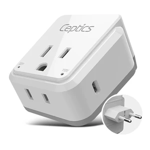 European Plug Adapter, Safe USB-C 30W PD & QC 3.0-2 USA Socket - Compact & Powerful - Use in Greece, Italy, Switzerland, Turkey, Portugal - Includes Type C Swadapt Attachment European Plug Adapter, Safe USB-C 30W PD & QC 3.0-2 USA Socket - Compact & Powerful - Use in Greece, Italy, Switzerland, Turkey, Portugal - Includes Type C Swadapt Attachment