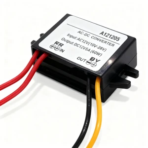 AC to DC Converter 12V, Step Down Converter AC 10-28V to DC 12V, 5A, 60W, 3A, IP67, Automatic, Corded Electric AC to DC Converter 12V, Step Down Converter AC 10-28V to DC 12V, 5A, 60W, 3A, IP67, Automatic, Corded Electric