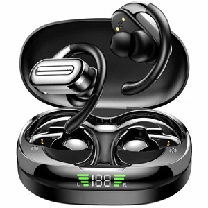 Wireless Earbuds SP36 Sports with Earhooks, Bluetooth 5.4, Hi-Fi Stereo Sound, LED Display, Long-Lasting Battery Life, Waterproof Sport Headphones Compatible with Android/iOS (Black) Wireless Earbuds SP36 Sports with Earhooks, Bluetooth 5.4, Hi-Fi Stereo Sound, LED Display, Long-Lasting Battery Life, Waterproof Sport Headphones Compatible with Android/iOS (Black)