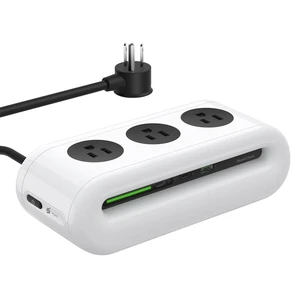 65W Charging Station, USB Ports Power Strip, 6 Port Charging Station Surge Protector with 3 AC, 2 USB C, 1 USB A, 5ft Extension Cord, Power Delivery for Home, Office, Conference Rooms, Desk Accessory 65W Charging Station, USB Ports Power Strip, 6 Port Charging Station Surge Protector with 3 AC, 2 USB C, 1 USB A, 5ft Extension Cord, Power Delivery for Home, Office, Conference Rooms, Desk Accessory
