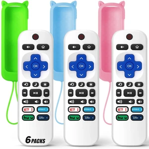 (Pack of 3) Replacement Remote Only for Roku TV with Soft Remote Cover Universal Remote for TCL/Onn/Hisense/Sharp/Element/Philips Roku Smart TV (Elegant White)Not for Roku Stick, Box,Speaker (Pack of 3) Replacement Remote Only for Roku TV with Soft Remote Cover Universal Remote for TCL/Onn/Hisense/Sharp/Element/Philips Roku Smart TV (Elegant White)Not for Roku Stick, Box,Speaker