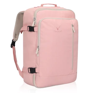 38L Flight Approved Backpack Carry On Travel Bag for Men Women Light Pink Large Weekender Cabin Luggage,Padded 15" Laptop Sleeve,Convertible Overnight Duffel,9 Organized Pockets 38L Flight Approved Backpack Carry On Travel Bag for Men Women Light Pink Large Weekender Cabin Luggage,Padded 15" Laptop Sleeve,Convertible Overnight Duffel,9 Organized Pockets