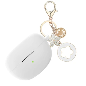 Case for Bose Ultra Open Earbuds (2024) with Bling Keychain Accessories Soft Silicone Protective Case Cover Compatible with Bose Ultra Open with Bling Keychain Accessories for Women Girls (White) Case for Bose Ultra Open Earbuds (2024) with Bling Keychain Accessories Soft Silicone Protective Case Cover Compatible with Bose Ultra Open with Bling Keychain Accessories for Women Girls (White)
