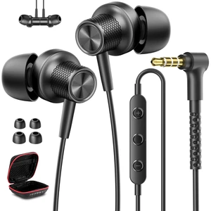 Wired Earbuds 3.5mm Earphones for Chromebook Laptop Kids School with Case 3.5 mm Jack Corded Headphones with Microphone Control Plug-in Earbud for Kindle Fire/Samsung/Computer/Tablet Airplane,Black Wired Earbuds 3.5mm Earphones for Chromebook Laptop Kids School with Case 3.5 mm Jack Corded Headphones with Microphone Control Plug-in Earbud for Kindle Fire/Samsung/Computer/Tablet Airplane,Black