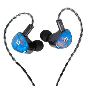 KBEAR KB02 Colorful Resin Shell in Ear Monitor Headphones, Bone Conduction Dynamic Driver Wired Earbuds, IEM Headphones HiFi Earphones with 2Pin 4N OFC Cable 3.5mm Plug for Singers Musicians, Blue KBEAR KB02 Colorful Resin Shell in Ear Monitor Headphones, Bone Conduction Dynamic Driver Wired Earbuds, IEM Headphones HiFi Earphones with 2Pin 4N OFC Cable 3.5mm Plug for Singers Musicians, Blue