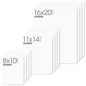12 Sets Uncut Picture Mat Boards, 8x10/11x14/16x20 Matboards for Frames White, Acid-Free Matte Backing Boards for Prints, Photos, Arts, Back Support 12 Sets Uncut Picture Mat Boards, 8x10/11x14/16x20 Matboards for Frames White, Acid-Free Matte Backing Boards for Prints, Photos, Arts, Back Support