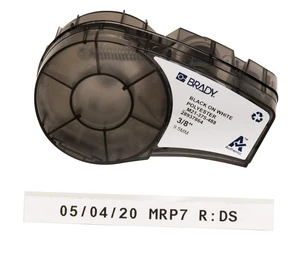 Authentic (M21-375-488) Solvent-Resistant Lab Label for Lab, Barcode and Printed Circuit Board Labeling, Black on White- For M210, M210-LAB, M211, BMP21-PLUS and BMP21-LAB Printers.375" W 21'L Authentic (M21-375-488) Solvent-Resistant Lab Label for Lab, Barcode and Printed Circuit Board Labeling, Black on White- For M210, M210-LAB, M211, BMP21-PLUS and BMP21-LAB Printers.375" W 21'L