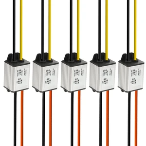 5Pcs 12V to 6V Car Power Voltage Converter DC 9V-22V 12V to 6V Buck Voltage 3A 18W Waterproof DC Step Down Volt Module Power Supply Board Compatible with Car Vehicle Automotive LED Display Radio 5Pcs 12V to 6V Car Power Voltage Converter DC 9V-22V 12V to 6V Buck Voltage 3A 18W Waterproof DC Step Down Volt Module Power Supply Board Compatible with Car Vehicle Automotive LED Display Radio