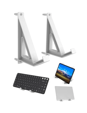 Wall Mount Storage Organizer for Keyboard/Laptop/Tablet, (White) Universal, Wall Display Rack Holder for Electronics, Compatible with Wall Hangers for Pictures/Paintings/Frames/Books Wall Mount Storage Organizer for Keyboard/Laptop/Tablet, (White) Universal, Wall Display Rack Holder for Electronics, Compatible with Wall Hangers for Pictures/Paintings/Frames/Books
