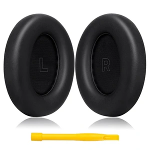 Replacement Ear Pads for Bose QC Ultra and QC Ultra 2, Black Upgraded Memory Foam Ear Cushions with Soft Protein Leather for Enhanced Comfort and Noise Isolation Replacement Ear Pads for Bose QC Ultra and QC Ultra 2, Black Upgraded Memory Foam Ear Cushions with Soft Protein Leather for Enhanced Comfort and Noise Isolation