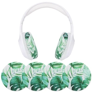 2 Pairs Monstera Leaf Flex Fabric Headphones Covers Green Stretchable Washable, Ear Cup Protectors, Sweat Resistant, Ear Pad Sleeves, Headphone Accessories for Gym, Gaming, 3.54inch 2 Pairs Monstera Leaf Flex Fabric Headphones Covers Green Stretchable Washable, Ear Cup Protectors, Sweat Resistant, Ear Pad Sleeves, Headphone Accessories for Gym, Gaming, 3.54inch
