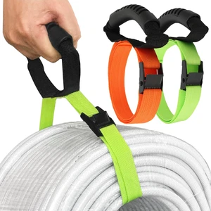 Heavy Duty Storage Straps with Handle, 2 Pack Adjustable Steel Lock Slider Buckles, Organize Cables, Ropes, Pool & Garden Hoses Heavy Duty Storage Straps with Handle, 2 Pack Adjustable Steel Lock Slider Buckles, Organize Cables, Ropes, Pool & Garden Hoses