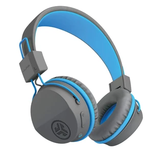 JBuddies Studio 2-in-1 Wireless + Wired On-Ear Kids Headphones with Mic, Graphite/Blue JBuddies Studio 2-in-1 Wireless + Wired On-Ear Kids Headphones with Mic, Graphite/Blue
