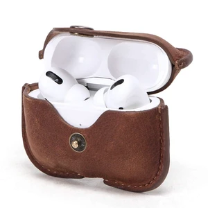 Leather Case Replacement for Airpods Pro 2019,Crazy Horse Cowhide Leather Portable Travel Case Compatible with Airpods Pro,Headphone Cases Replacement for AirPods Pro Charging(Brown) Leather Case Replacement for Airpods Pro 2019,Crazy Horse Cowhide Leather Portable Travel Case Compatible with Airpods Pro,Headphone Cases Replacement for AirPods Pro Charging(Brown)