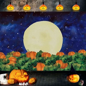 Halloween Background Moon Pumpkin Starry Night Halloween Party Backdrop Pumpkin Patch Banner for Kids Baby Shower Birthday Party Cake Table Banner Studio Photography Props Halloween Background Moon Pumpkin Starry Night Halloween Party Backdrop Pumpkin Patch Banner for Kids Baby Shower Birthday Party Cake Table Banner Studio Photography Props