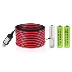 Battery Eliminator Replace Kit USB 5V to 1.5V 3V 4.5V 6V 9V Power Supply Converter 1 to 4pcs AA AAA Connect Cable 78INCH (3AA-4.5V) Battery Eliminator Replace Kit USB 5V to 1.5V 3V 4.5V 6V 9V Power Supply Converter 1 to 4pcs AA AAA Connect Cable 78INCH (3AA-4.5V)