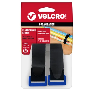 Elastic Cinch Straps with Buckle, 15in x 1in, Black, 2 Pack Adjustable And Stretchable For A Snug Fit; Fastens Power Cords, Organizes Camping Equipment, Bundles Gear And Supplies Elastic Cinch Straps with Buckle, 15in x 1in, Black, 2 Pack Adjustable And Stretchable For A Snug Fit; Fastens Power Cords, Organizes Camping Equipment, Bundles Gear And Supplies