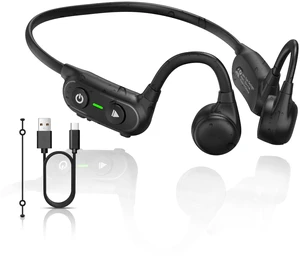 Bone Conduction Headphones Bluetooth 5.3, Wireless Open Ear Earphones, IPX5 Waterproof, Premium Sound, 10H Playtime Sports Headset, Suitable for Running, Cycling and Workouts Bone Conduction Headphones Bluetooth 5.3, Wireless Open Ear Earphones, IPX5 Waterproof, Premium Sound, 10H Playtime Sports Headset, Suitable for Running, Cycling and Workouts