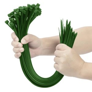 Garden Green 20 Inch Zip Ties Heavy Duty 100 Pack, 200 LBS Ultra Strong Plastic Wire Ties, Large Cable Ties Extra Long Tie Wraps, Indoor and Outdoor UV Resistant Garden Green 20 Inch Zip Ties Heavy Duty 100 Pack, 200 LBS Ultra Strong Plastic Wire Ties, Large Cable Ties Extra Long Tie Wraps, Indoor and Outdoor UV Resistant
