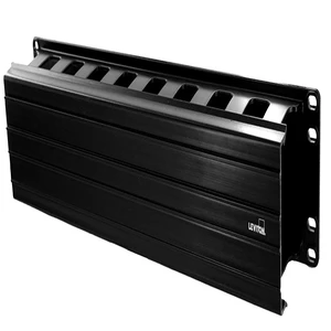 Horizontal Cable Management, 2RU, 3-inch by 3-inch Front Only, 492RU-HFO, Black Horizontal Cable Management, 2RU, 3-inch by 3-inch Front Only, 492RU-HFO, Black