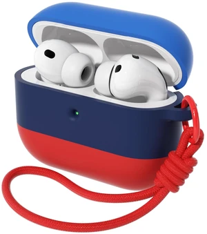 Case for AirPods Pro 3 (2025), 3 Color Gradient Blue&Red Cute, Silicone Shockproof, Lanyard & Keychain, Adhesive-Free, Wireless Charging, Girly Women Gym Travel Case for AirPods Pro 3 (2025), 3 Color Gradient Blue&Red Cute, Silicone Shockproof, Lanyard & Keychain, Adhesive-Free, Wireless Charging, Girly Women Gym Travel