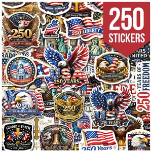 Premium 250 Pcs United States 250th Anniversary Stickers, 250 Unique Designs USA Waterproof Vinyl Decals for Laptop, Water Bottle, Phone, Luggage, Scrapbook & Independence Day Gifts Premium 250 Pcs United States 250th Anniversary Stickers, 250 Unique Designs USA Waterproof Vinyl Decals for Laptop, Water Bottle, Phone, Luggage, Scrapbook & Independence Day Gifts
