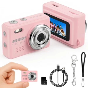 MiniPix 1080P Digital Keychain Camera, 8GB Card, USB-C, Pink 0.96-inch color screen, 1MP sensor, photo/video capture, pocket size, clip-on design, rechargeable, travel, gifts, teens, 6+ MiniPix 1080P Digital Keychain Camera, 8GB Card, USB-C, Pink 0.96-inch color screen, 1MP sensor, photo/video capture, pocket size, clip-on design, rechargeable, travel, gifts, teens, 6+