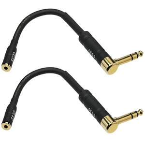 1/4 TRS 6.35mm Male to 3.5mm Female Stereo Headphone Audio Adapter Right angle 1/4 male to 1/8 female adapter, 90 degree 6.35mm 3 pole male to 3.5mm female stereo TRS headphone audio converter 1/4 TRS 6.35mm Male to 3.5mm Female Stereo Headphone Audio Adapter Right angle 1/4 male to 1/8 female adapter, 90 degree 6.35mm 3 pole male to 3.5mm female stereo TRS headphone audio converter