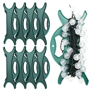 8 Pcs Extension Cord Reel Light Organizer Holder Wrap,Atrovirens Christmas Outdoor Holiday Lights, Wire Hose Compact Storage, Tangle Free Design, Durable Plastic Garage Workshop Decorations 8 Pcs Extension Cord Reel Light Organizer Holder Wrap,Atrovirens Christmas Outdoor Holiday Lights, Wire Hose Compact Storage, Tangle Free Design, Durable Plastic Garage Workshop Decorations