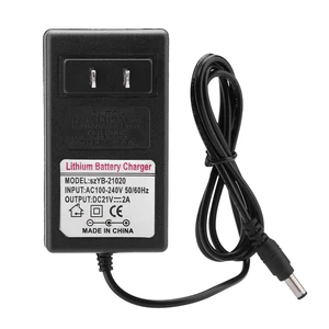 21V 2A Lithium Battery Charger, 21 Volt Power Adapter for Headlight, Toy Car, Balance Car - AC 100-240V Adapter with LED Indicator (US Plug 50Hz/ 60Hz) 21V 2A Lithium Battery Charger, 21 Volt Power Adapter for Headlight, Toy Car, Balance Car - AC 100-240V Adapter with LED Indicator (US Plug 50Hz/ 60Hz)