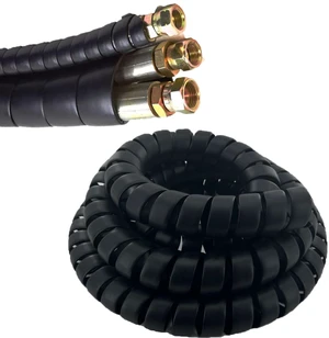 Spiral Wrap Cable Protector 2in OD x 10ft Pre-Cut Lengths Safe Hose Protector to Avoid Wear Extend Life for Hydraulic Pneumatic Hose (Black 2" OD 10FT Length) Spiral Wrap Cable Protector 2in OD x 10ft Pre-Cut Lengths Safe Hose Protector to Avoid Wear Extend Life for Hydraulic Pneumatic Hose (Black 2" OD 10FT Length)