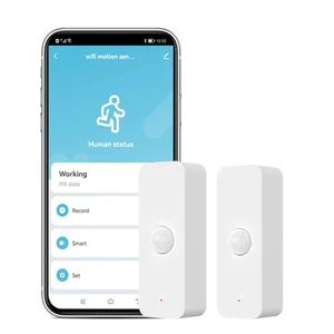 Smart PIR Motion Sensor: WiFi Motion Detector with App Notification Alerts, Wireless Contact Sensor for Home Security and Smart Home Automation, No Hub Required, Compatible with Alexa(2-Pack) Smart PIR Motion Sensor: WiFi Motion Detector with App Notification Alerts, Wireless Contact Sensor for Home Security and Smart Home Automation, No Hub Required, Compatible with Alexa(2-Pack)