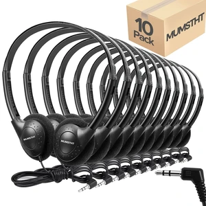 Kids Headphones for Classroom Bulk 10 Pack, Student On Ear Headsets,Swivel Comfy Earphones for Classroom,Library,School,Airplane,for Online Learning and TravelYS002 Kids Headphones for Classroom Bulk 10 Pack, Student On Ear Headsets,Swivel Comfy Earphones for Classroom,Library,School,Airplane,for Online Learning and TravelYS002