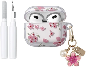 Compatible for AirPods Pro 3 Case Soft TPU with Cleaner Kit Cute Flowers Aesthetic Design Printed Lily Flower Shockproof Keychain Cover for Girls Woman-Floral Compatible for AirPods Pro 3 Case Soft TPU with Cleaner Kit Cute Flowers Aesthetic Design Printed Lily Flower Shockproof Keychain Cover for Girls Woman-Floral