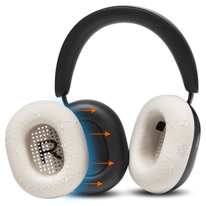 SweatZ Ace - Patented Earpad Sweat Covers for Sonos Ace Headphones Made by Wicked Cushions Made with Premium Silicone, Sweatproof & Easily Washable Beige SweatZ Ace - Patented Earpad Sweat Covers for Sonos Ace Headphones Made by Wicked Cushions Made with Premium Silicone, Sweatproof & Easily Washable Beige