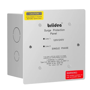 Whole House Surge Protector, Type 2 Single Phase 120/240 Volt Panel Whole House Surge Protection, Light Commercial/Residential Grade, in NEMA 1 Enclosure Whole House Surge Protector, Type 2 Single Phase 120/240 Volt Panel Whole House Surge Protection, Light Commercial/Residential Grade, in NEMA 1 Enclosure