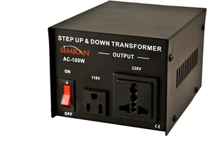 AC-500 Step Up/Down Voltage Converter Transformer 110V/220V with Fuse Protection - 500 Watts AC-500 Step Up/Down Voltage Converter Transformer 110V/220V with Fuse Protection - 500 Watts