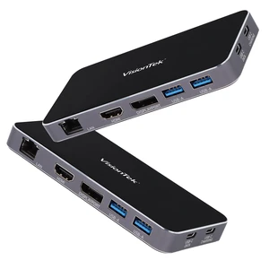 VT350 Portable USB-C Dual Monitor Hub - 1x DP, 1x HDMI, 2X USB-A, 1x Ethernet, 1x USB-C for Windows/MacOS/ChromeOS/iOS VT350 Portable USB-C Dual Monitor Hub - 1x DP, 1x HDMI, 2X USB-A, 1x Ethernet, 1x USB-C for Windows/MacOS/ChromeOS/iOS