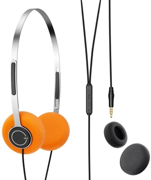 Y3 Retro Wired Headphones, Lightweight, 3.5mm Jack, Breathable Earbuds Adjustable Headband, Dual Mode Cable, Replaceable Orange Ear Pads, 80s 90s Old School, Computer, Laptop, CD Player, Black Y3 Retro Wired Headphones, Lightweight, 3.5mm Jack, Breathable Earbuds Adjustable Headband, Dual Mode Cable, Replaceable Orange Ear Pads, 80s 90s Old School, Computer, Laptop, CD Player, Black