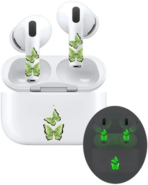 for AirPods Glow in the Dark Skin Set, Butterfly Earbud + Charging Case Stickers with Applicator & Spare, Universal Fit for AirPods 5/4/3/2/1 & Pro/Pro 2/Pro 3, Sweat-Resistant, Removable for AirPods Glow in the Dark Skin Set, Butterfly Earbud + Charging Case Stickers with Applicator & Spare, Universal Fit for AirPods 5/4/3/2/1 & Pro/Pro 2/Pro 3, Sweat-Resistant, Removable