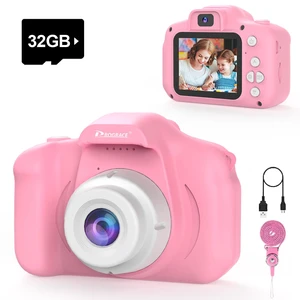 Kids Camera Toy Birthday Gifts for Girl 3-12, 1080P HD Toddler Selfie Digital Camera Camcorder Video Cameras, 40MP Mini Camera for 3 4 5 6 7 8 9 Year Old Children + 32G SD Card, Pink Kids Camera Toy Birthday Gifts for Girl 3-12, 1080P HD Toddler Selfie Digital Camera Camcorder Video Cameras, 40MP Mini Camera for 3 4 5 6 7 8 9 Year Old Children + 32G SD Card, Pink