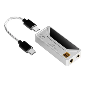 UA4 Headphone Amplifier, Portable USB DAC AMP, Support MQA 16X, 768kHz DSD512, High Driving Power for Android/iOS/Mac/Windows, Dongle Volume Control, 3.5/4.4mm up to 237mW@32 Output (Silver) UA4 Headphone Amplifier, Portable USB DAC AMP, Support MQA 16X, 768kHz DSD512, High Driving Power for Android/iOS/Mac/Windows, Dongle Volume Control, 3.5/4.4mm up to 237mW@32 Output (Silver)