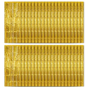40 Pack Gold Foil Curtain Backdrop Metallic Tinsel Foil Fringe Curtains Photo Booth Props for Birthday Party Decoration Christmas Holiday Halloween New Year Party Supply 40 Pack Gold Foil Curtain Backdrop Metallic Tinsel Foil Fringe Curtains Photo Booth Props for Birthday Party Decoration Christmas Holiday Halloween New Year Party Supply