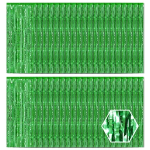 40 Pack Green Foil Curtain Backdrop Metallic Tinsel Foil Fringe Curtains Photo Booth Props for Birthday Party Decoration Christmas Holiday Halloween New Year Party Supply, Green 40 Pack Green Foil Curtain Backdrop Metallic Tinsel Foil Fringe Curtains Photo Booth Props for Birthday Party Decoration Christmas Holiday Halloween New Year Party Supply, Green