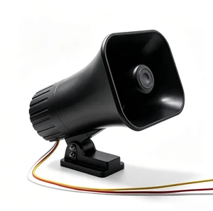 30W Alarm Siren,Dual Tone Outdoor Self Contained Electric Security Ring Siren with Bracket6-12V DC 130DB for Car Home Doorbell Security Protection System 30W Alarm Siren,Dual Tone Outdoor Self Contained Electric Security Ring Siren with Bracket6-12V DC 130DB for Car Home Doorbell Security Protection System