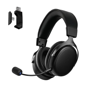 Verge S9 Ultra Lightweight Wireless Gaming Headset, Quad Mode 2.4G, BT, Wired Connectivity Headset with Noise Cancelling Mic, Compatible with PS PC Phone, Design for Comfort Black Verge S9 Ultra Lightweight Wireless Gaming Headset, Quad Mode 2.4G, BT, Wired Connectivity Headset with Noise Cancelling Mic, Compatible with PS PC Phone, Design for Comfort Black